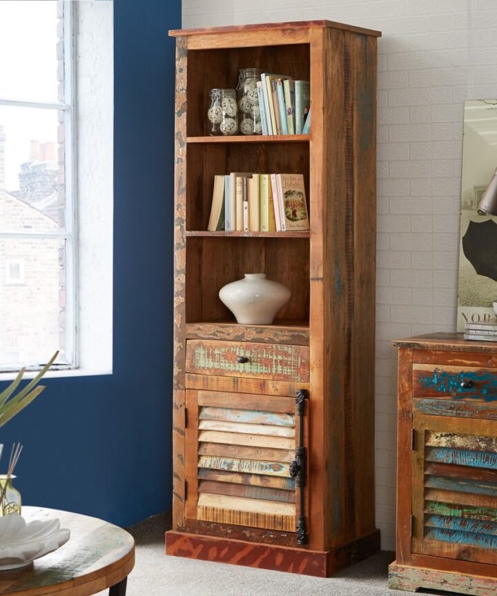 COASTAL NARROW BOOKCASE
