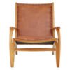Colonial Brown Leather Chair