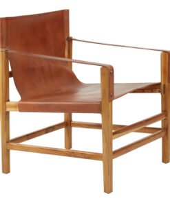 Alternative view of Colonial Brown Cow Leather Chair