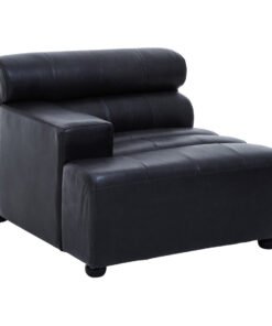 Alternative view of Boss Left Arm Slate Grey Leather Sofa