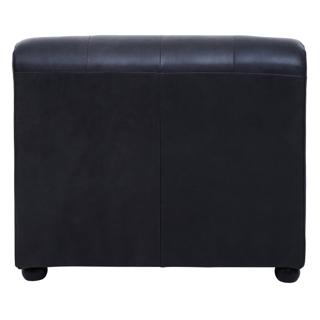 Boss Left Arm Slate Grey Leather Sofa - Image 4