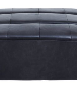 Alternative view of Boss Distressed Slate Leather Ottoman