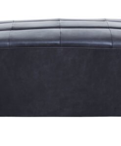 Boss Distressed Slate Leather Ottoman