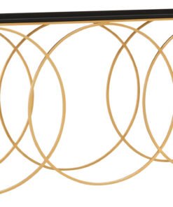 Alternative view of Deco Black and Gold Console Table