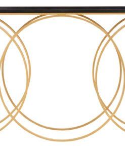 Deco Black and Gold Console Table