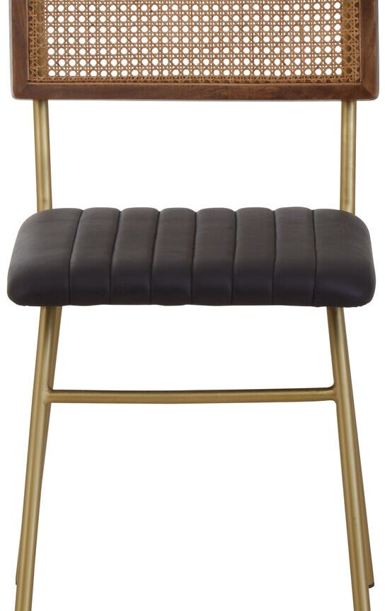 Belgravia Black Leather Dining Chair