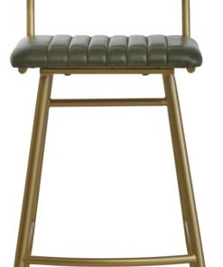 Belgravia Green Leather Bar Chair