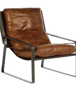 Alternative view of Farringdon Light Brown Leather Lounge Chair