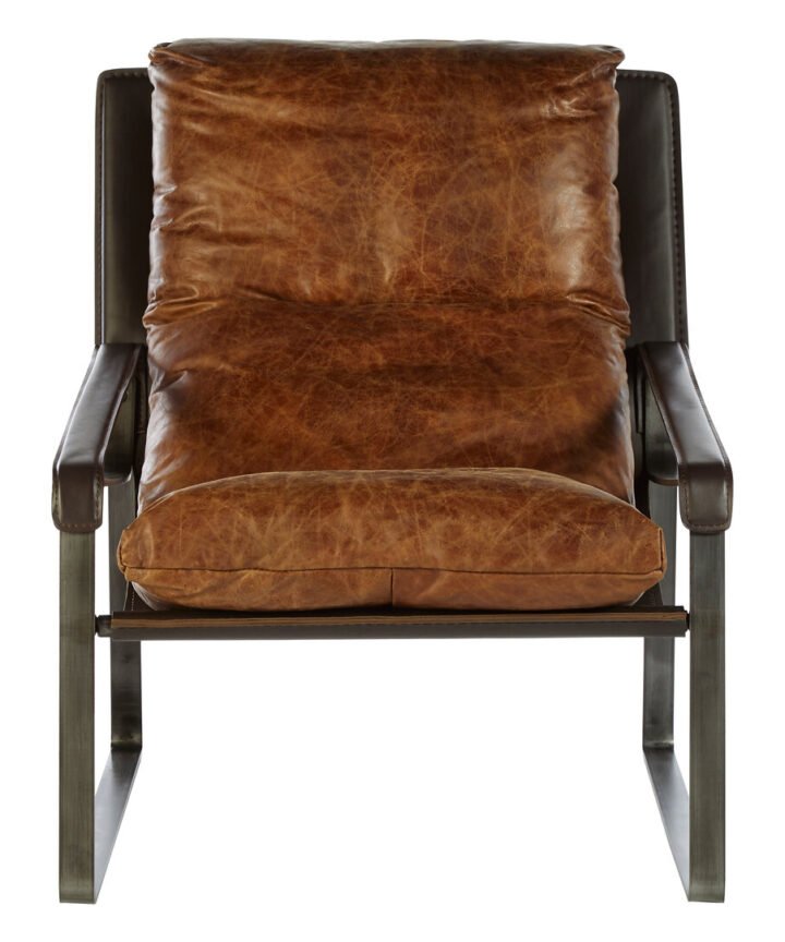 Farringdon Light Brown Leather Lounge Chair