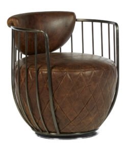 Alternative view of Farringdon Brown Leather Swivel Chair