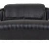 Hugo 2 Seat Black Leather Sofa