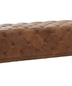 Alternative view of Farringdon Tufted Leather Rectangle Ottoman