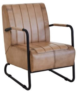 Alternative view of Belgravia Grey Leather Armchair