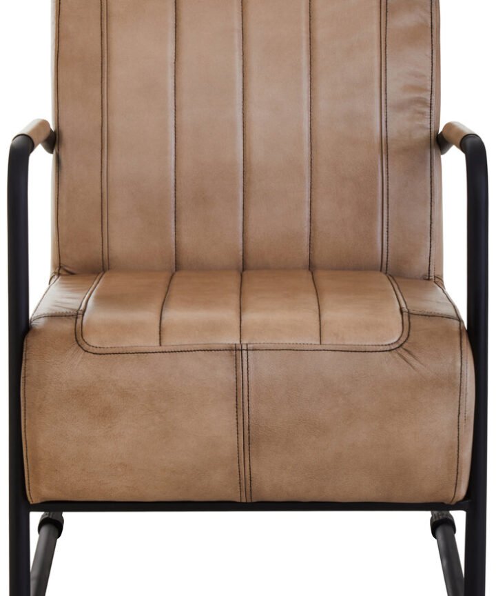 Belgravia Grey Leather Armchair