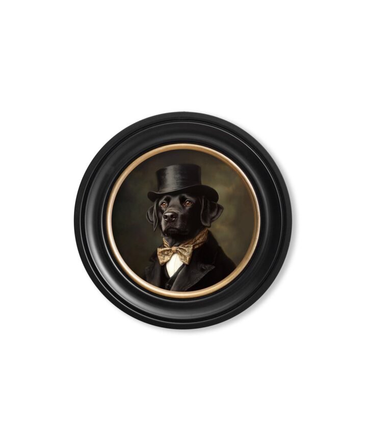 Lord Wagsalot Oxford round frame 44 x 44cm