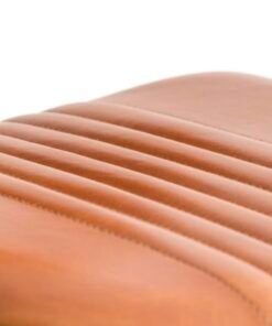 Alternative view of Industrial Vintage Leather & Iron Bar Stool