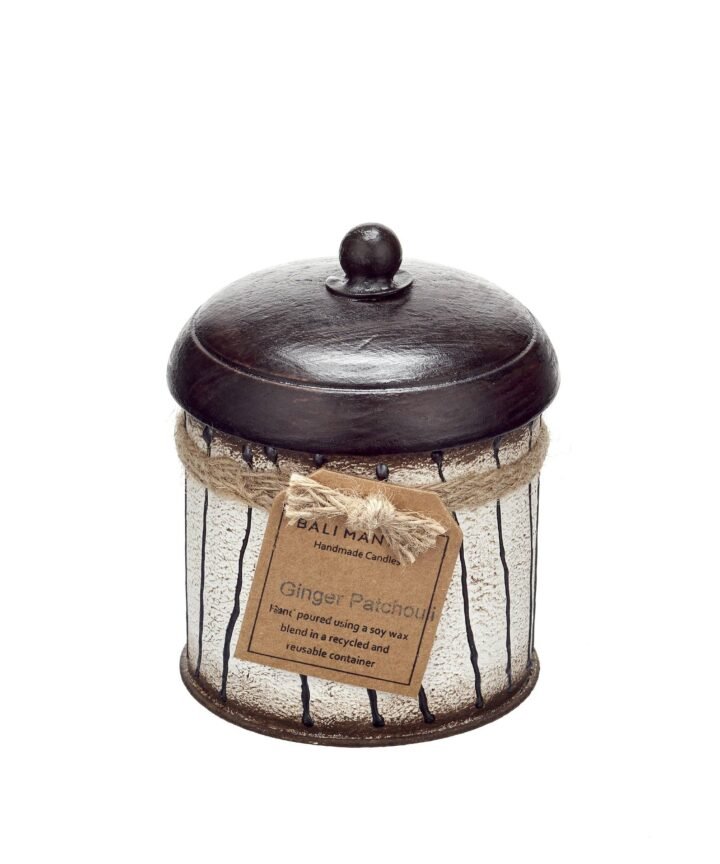 Striped Mini Tin Candle