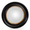 Round Black Large Convex Mirror