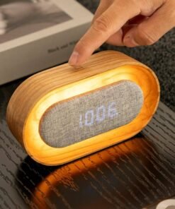 Gingko Design - Lumos Clock  - Oval White Ash