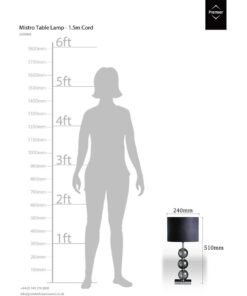 Alternative view of Mistro Black Suede Effect Shade Table Lamp