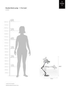 Alternative view of Payton Studio Silver Grey Desk Lamp