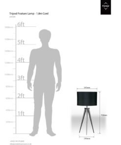 Alternative view of Savaro Tripod Feature Lamp