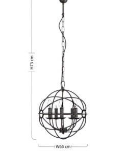 Alternative view of Orbital 5 Arm Small Pendant Light