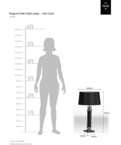 Alternative view of Regents Park Table Lamp