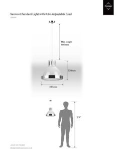 Alternative view of Vermont Flint Grey Bell Shaped Pendant Light