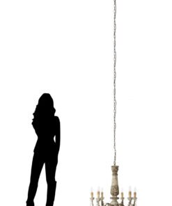 Alternative view of Pavatti 6 Arm Chandelier