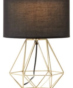 Alternative view of Wyra Black And Gold Finish Table Lamp