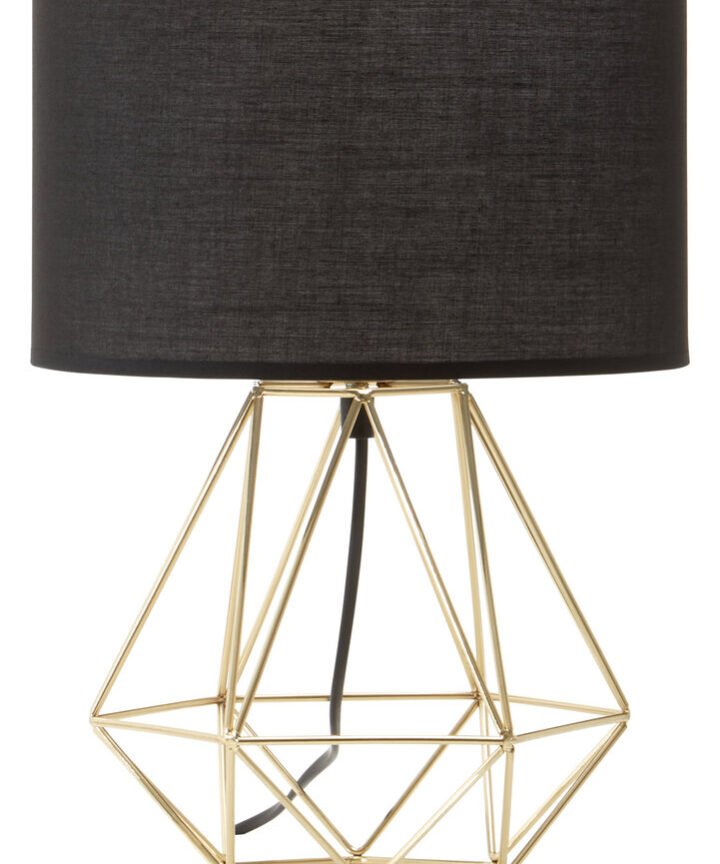 Wyra Black And Gold Finish Table Lamp