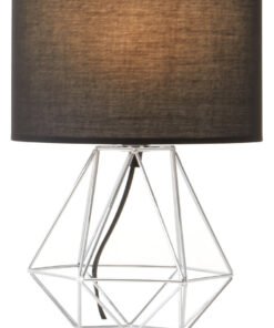 Alternative view of Wyra Black And Chrome Finish Table Lamp