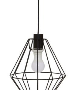 Wyra Black Cage Pendant Light