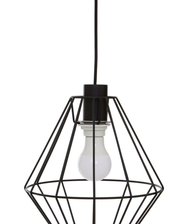 Wyra Black Cage Pendant Light
