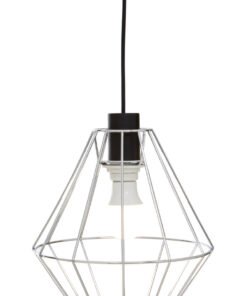 Alternative view of Wyra Chrome Cage Pendant Light