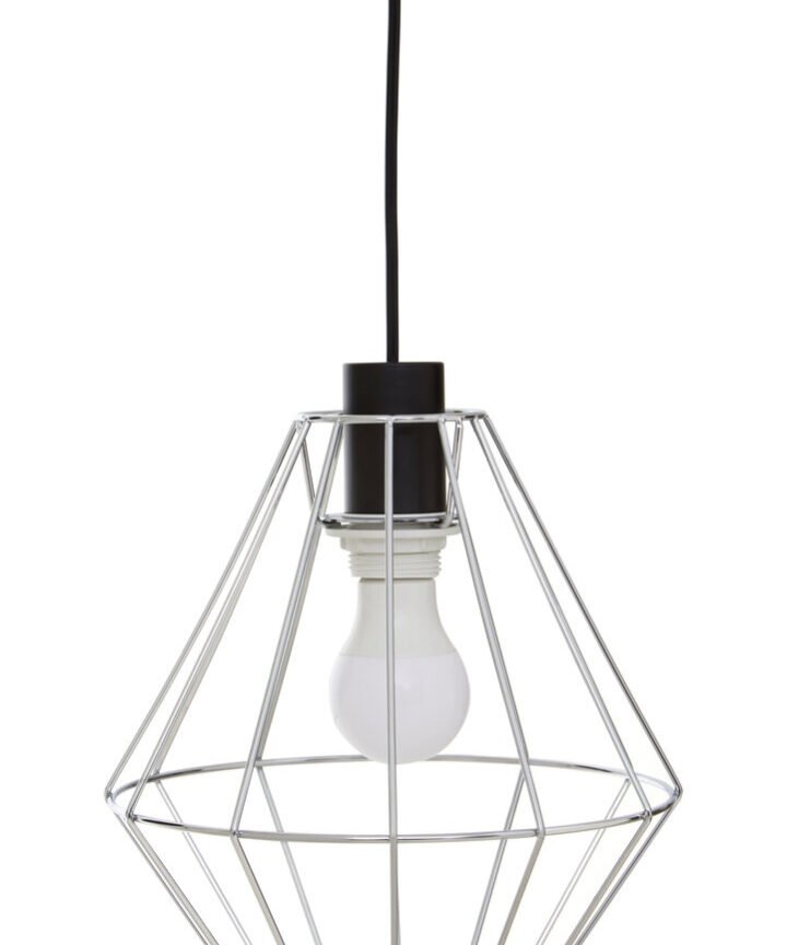 Wyra Chrome Cage Pendant Light