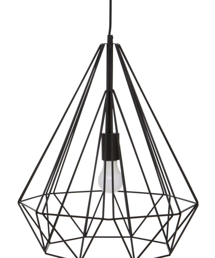 Wyra Black Conical Pendant light