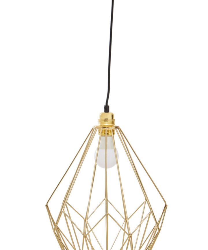 Wyra Champagne Gold Frame Pendant light