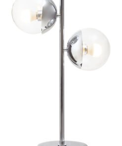 Alternative view of Revive Two Light Silver and Black Marble Table Lamp