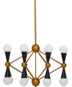 Alternative view of Orko Brass And Black Metal Pendant Light