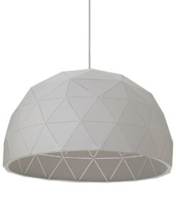 Alternative view of Mateo Large White Dome Pendant Light