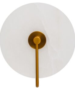 Waldorf White Marble Wall Light with Gold Accent