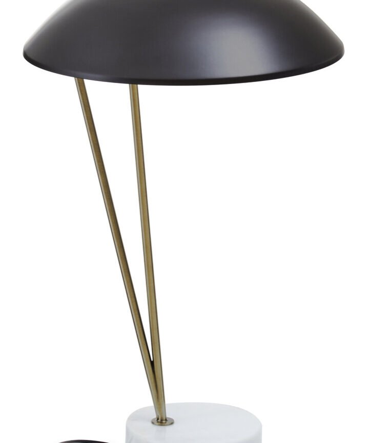 Newton Black Metal Shade Table Lamp