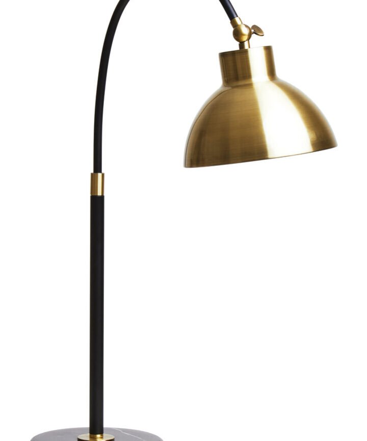 Newton Gold Finish Metal Shade Table Lamp
