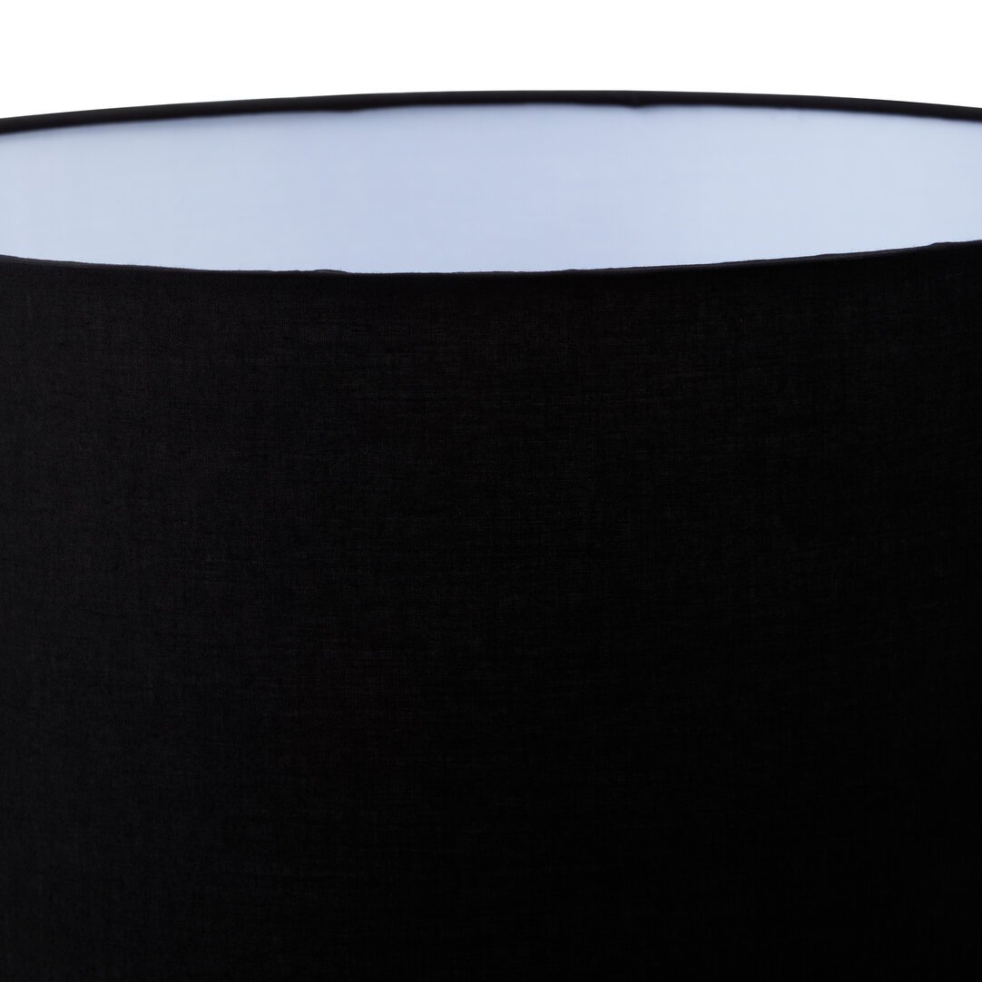 Hanah Black Snake Leather Effect Table Lamp with Chrome Base - Image 6