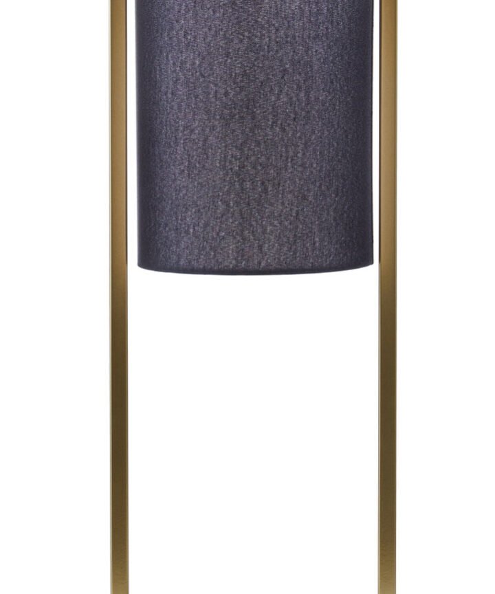 Lara Black Shade With Gold Finish Metal Frame Table Lamp