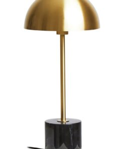 Murdoch Brushed Brass Table Lamp with Black Marble Base