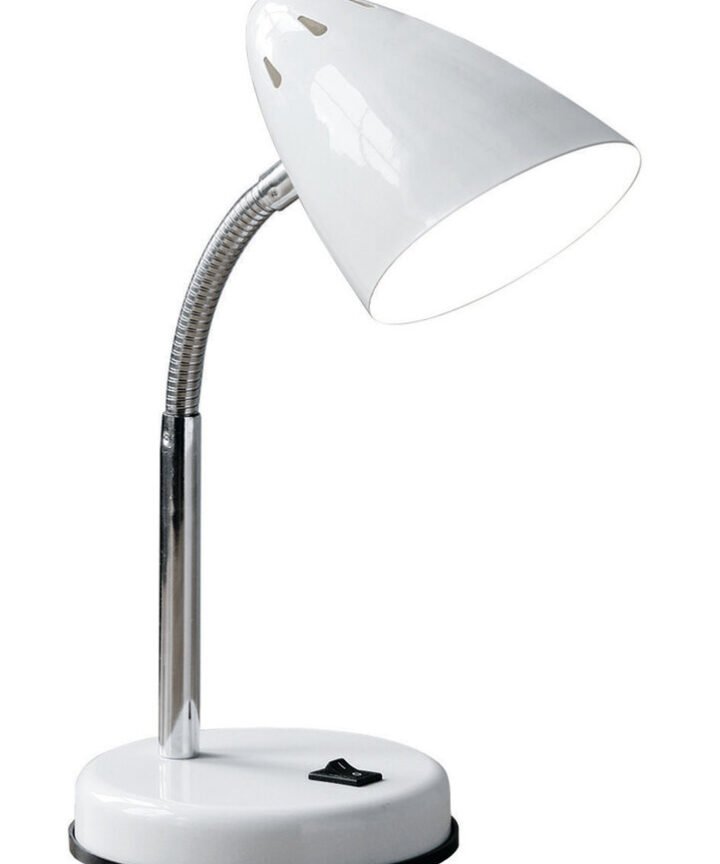 Flexi White Gloss Desk Lamp