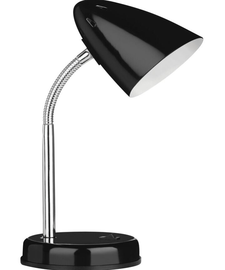 Flexi Black Gloss Desk Lamp